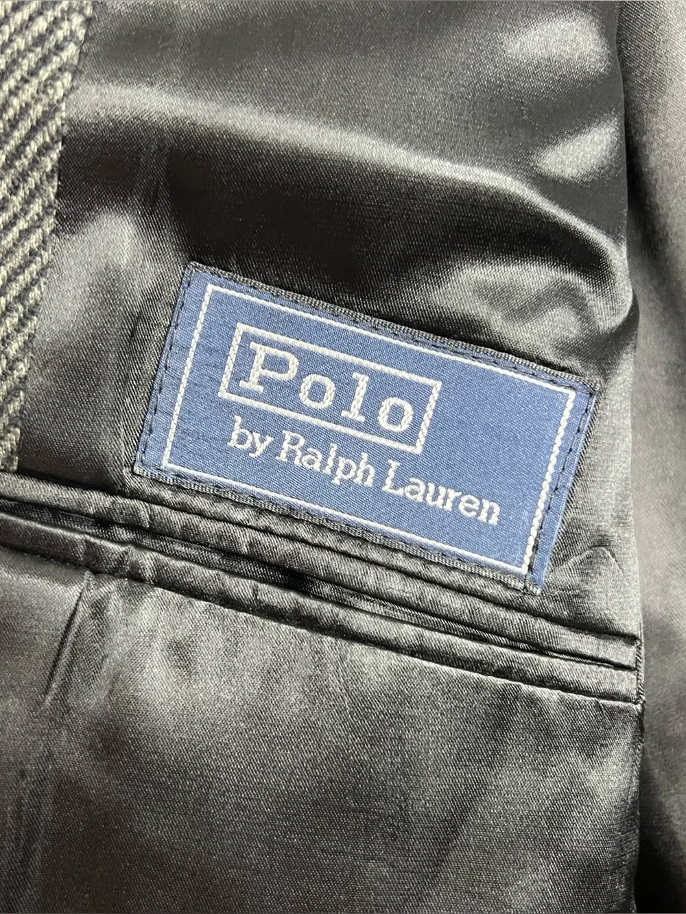 Polo Ralph Lauren Herringbone Wool Overcoat Mens XL?? Grey Canada Chesterfield